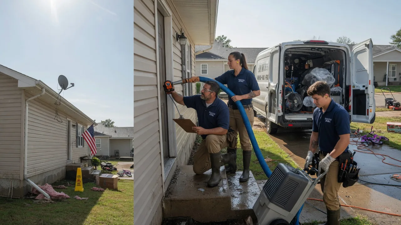 Ceiling Water Damage Restoration in Hamburg, LA near me